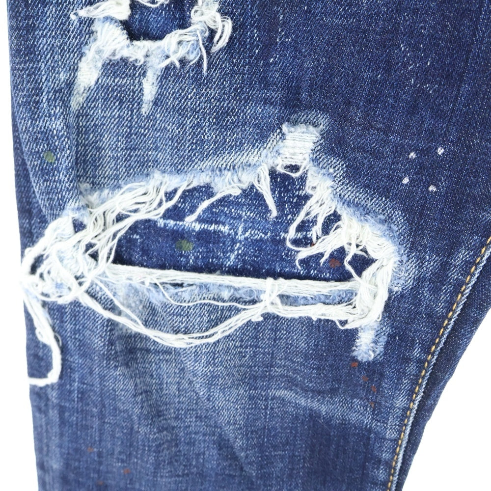 DSQUARED2(ディースクエアード) SKATER JEAN スケータージーンズ ダメージ加工 インディゴ S71LB0756 S30664