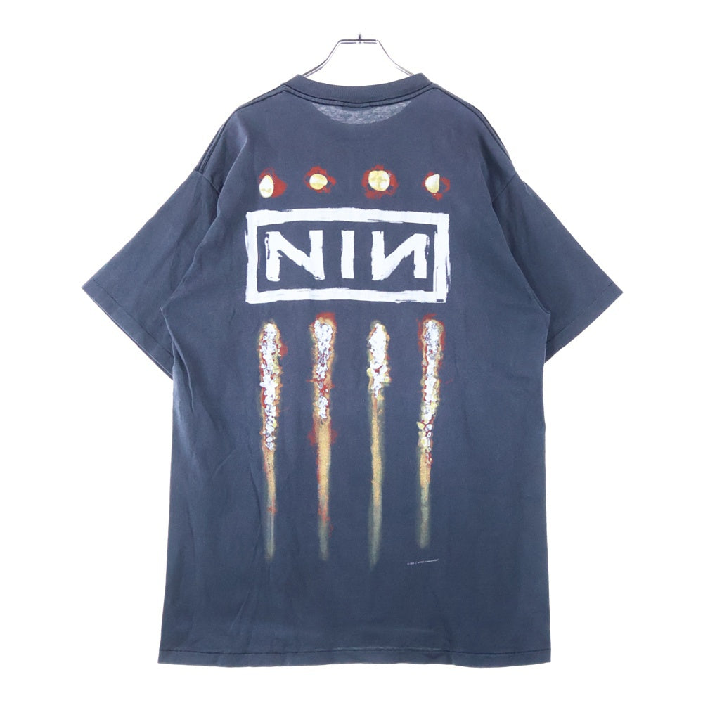 VINTAGE(ヴィンテージ) 90S NINE INCH NAILS THE DOWNWARD SPIRAL TEE ナインインチネイルズ ダウンワードスパイラル 両面プリント半袖Tシャツ カットソー ブラック