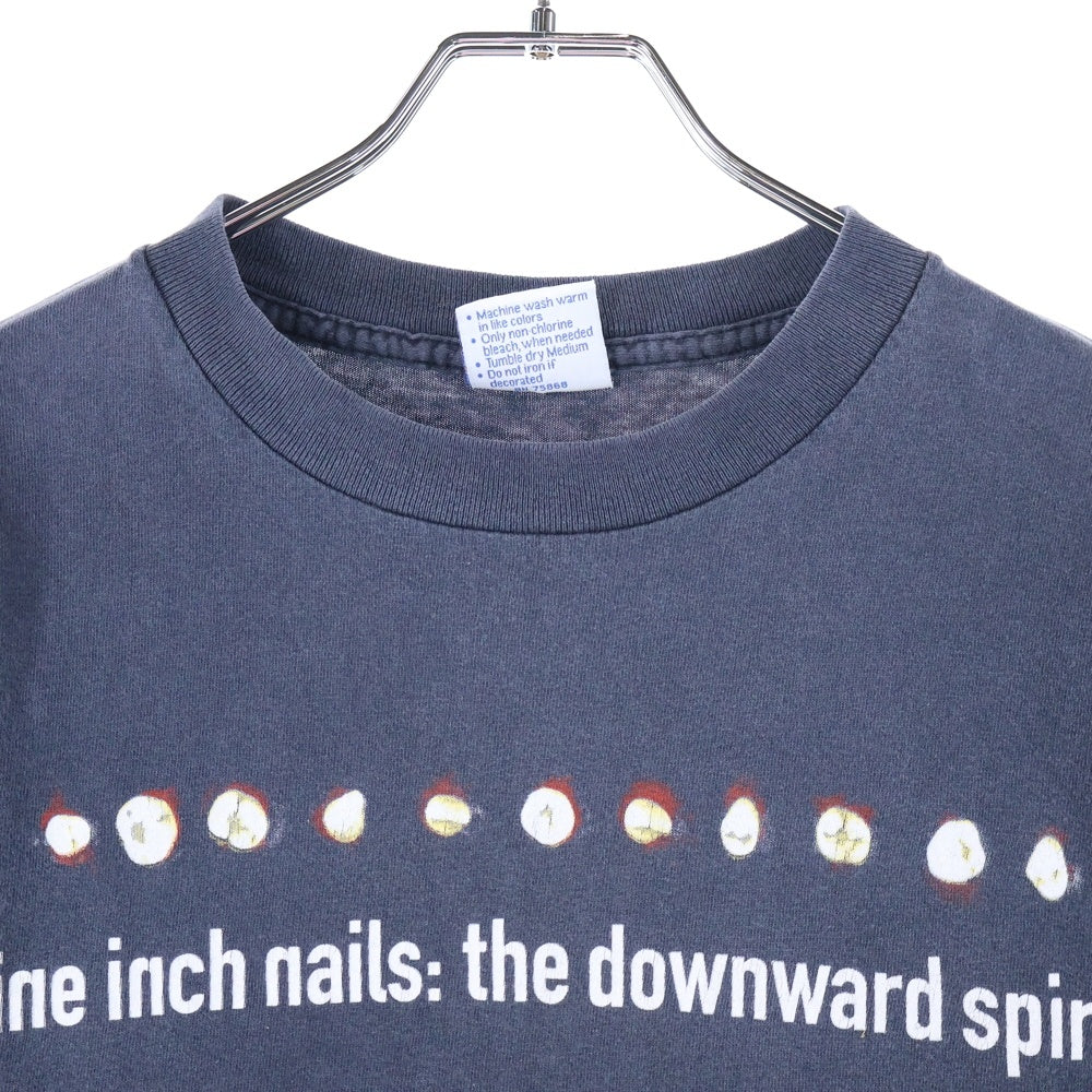 VINTAGE(ヴィンテージ) 90S NINE INCH NAILS THE DOWNWARD SPIRAL TEE ナインインチネイルズ ダウンワードスパイラル 両面プリント半袖Tシャツ カットソー ブラック