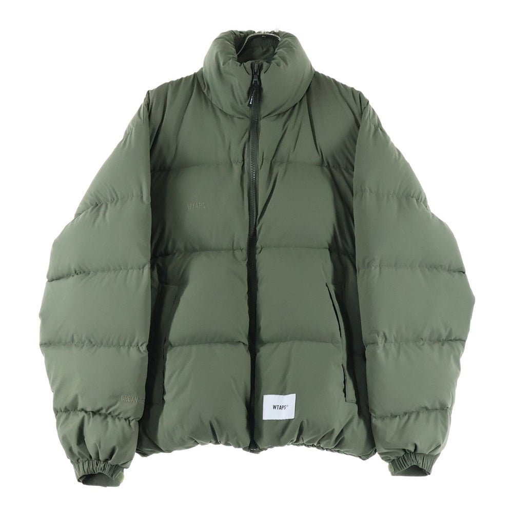 WTAPS(ダブルタップス) 20AW BIVOUAC JACKET POLY TAFFETA 202BRDT-JKM03 ロゴ刺繍 ダウン ジャケット カーキ