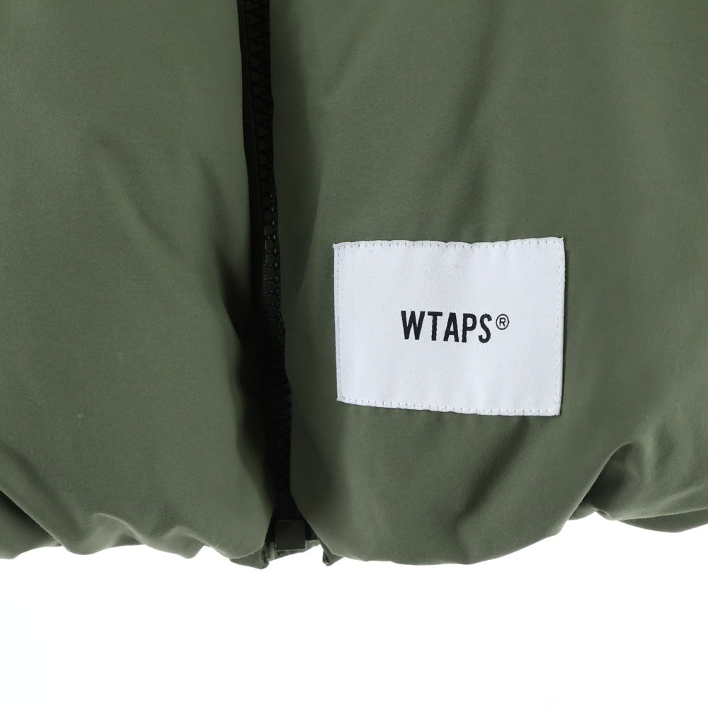 WTAPS(ダブルタップス) 20AW BIVOUAC JACKET POLY TAFFETA 202BRDT-JKM03 ロゴ刺繍 ダウン ジャケット カーキ