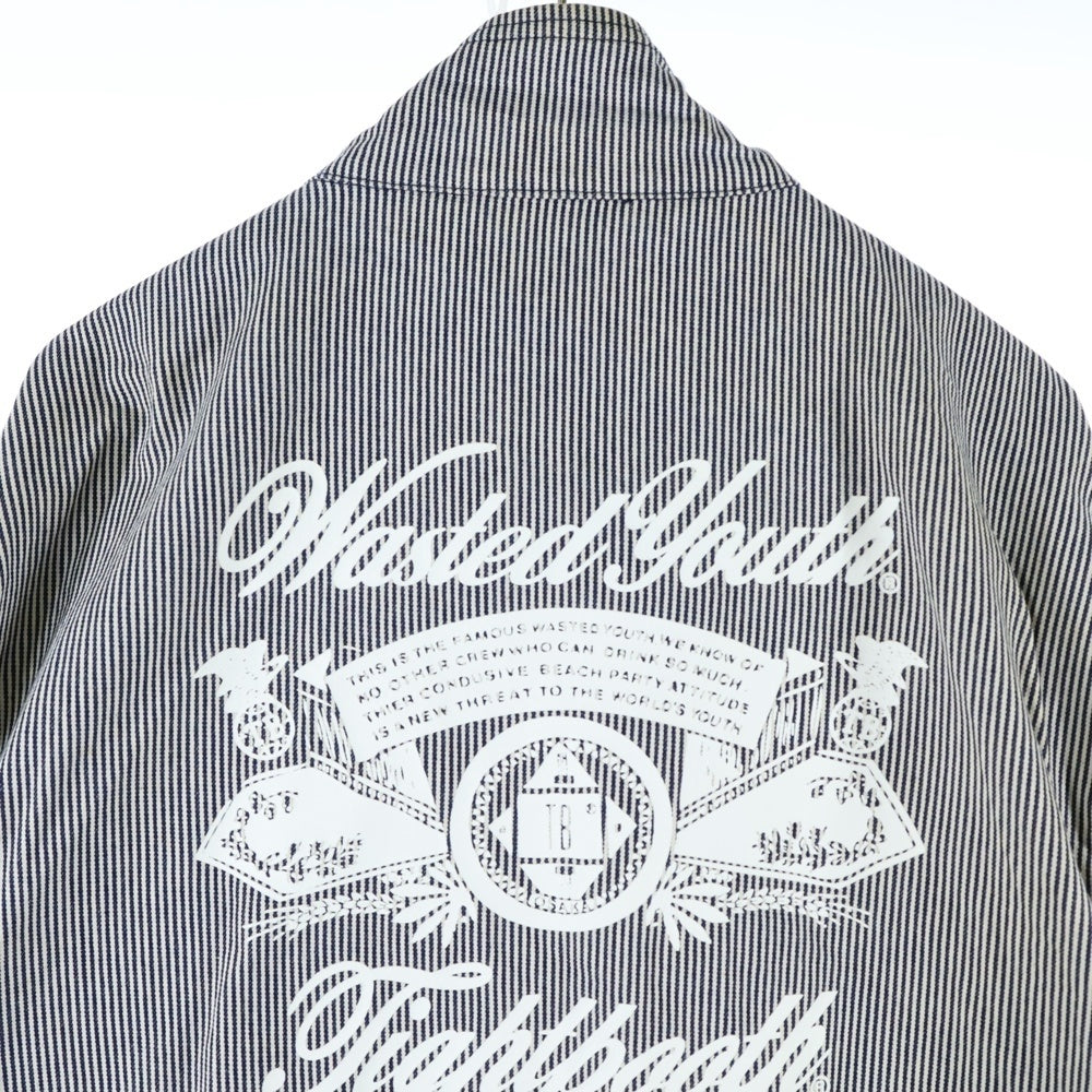 WASTED YOUTH(ウェイステッドユース) ×TIGHTBOOTH T-65 HICKORY JACKET タイトブース ストライプ ヒッコリージャケット ホワイト/ネイビー