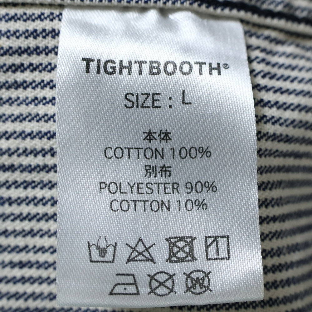 WASTED YOUTH(ウェイステッドユース) ×TIGHTBOOTH T-65 HICKORY JACKET タイトブース ストライプ ヒッコリージャケット ホワイト/ネイビー