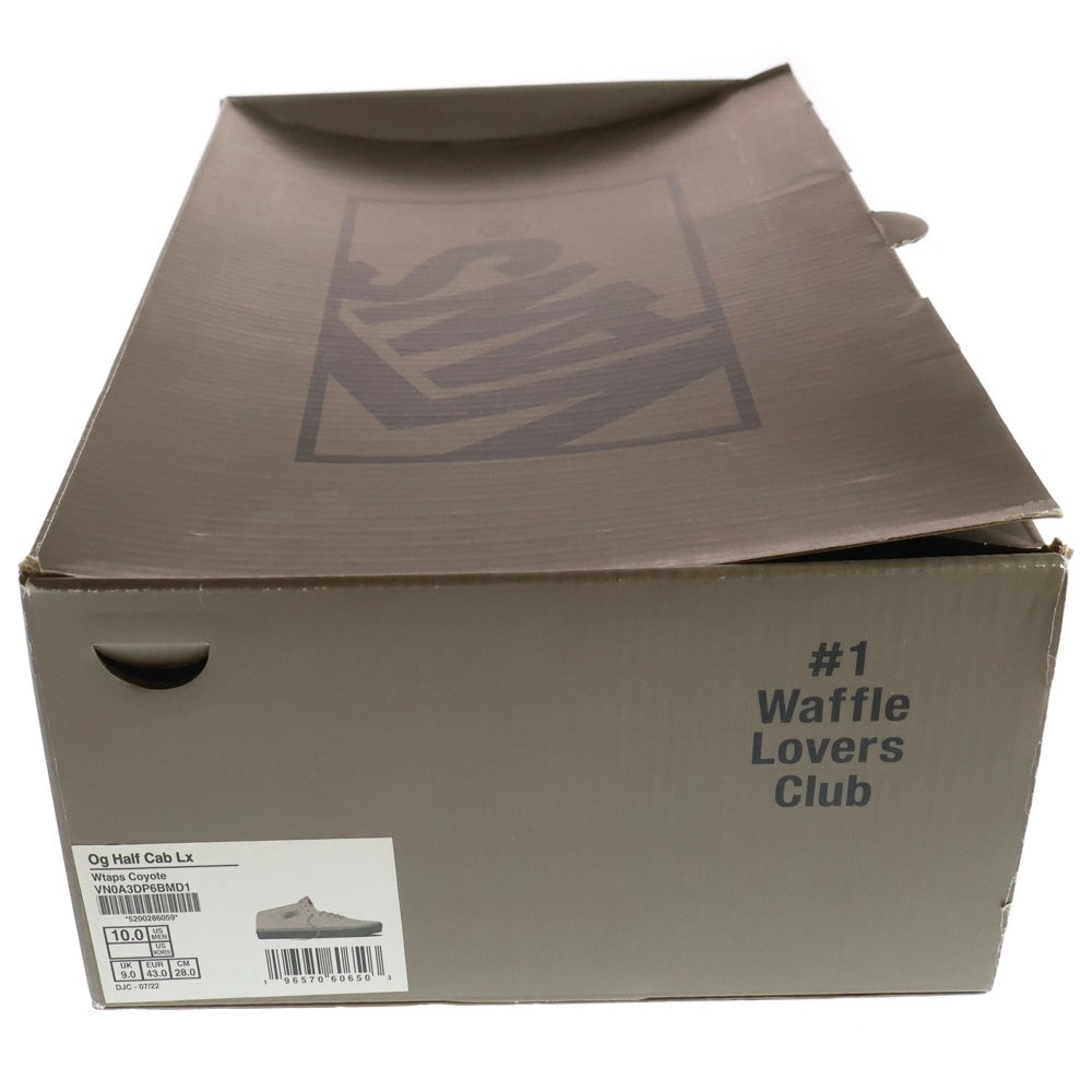 VANS(ヴァンズ) ×WTAPS HALF CAB LX VN0A3DP6BMD1 ダブルタップス ハーフ キャブ ローカットスニーカー グレー US10/28.0cm