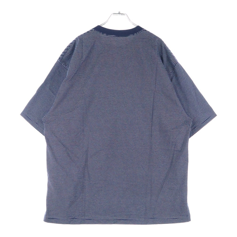 ENNOY(エンノイ) 23SS Border T-Shirt SS23BRENCT05AM ボーダー クルーネック 半袖Tシャツ カットソー ネイビー/ホワイト