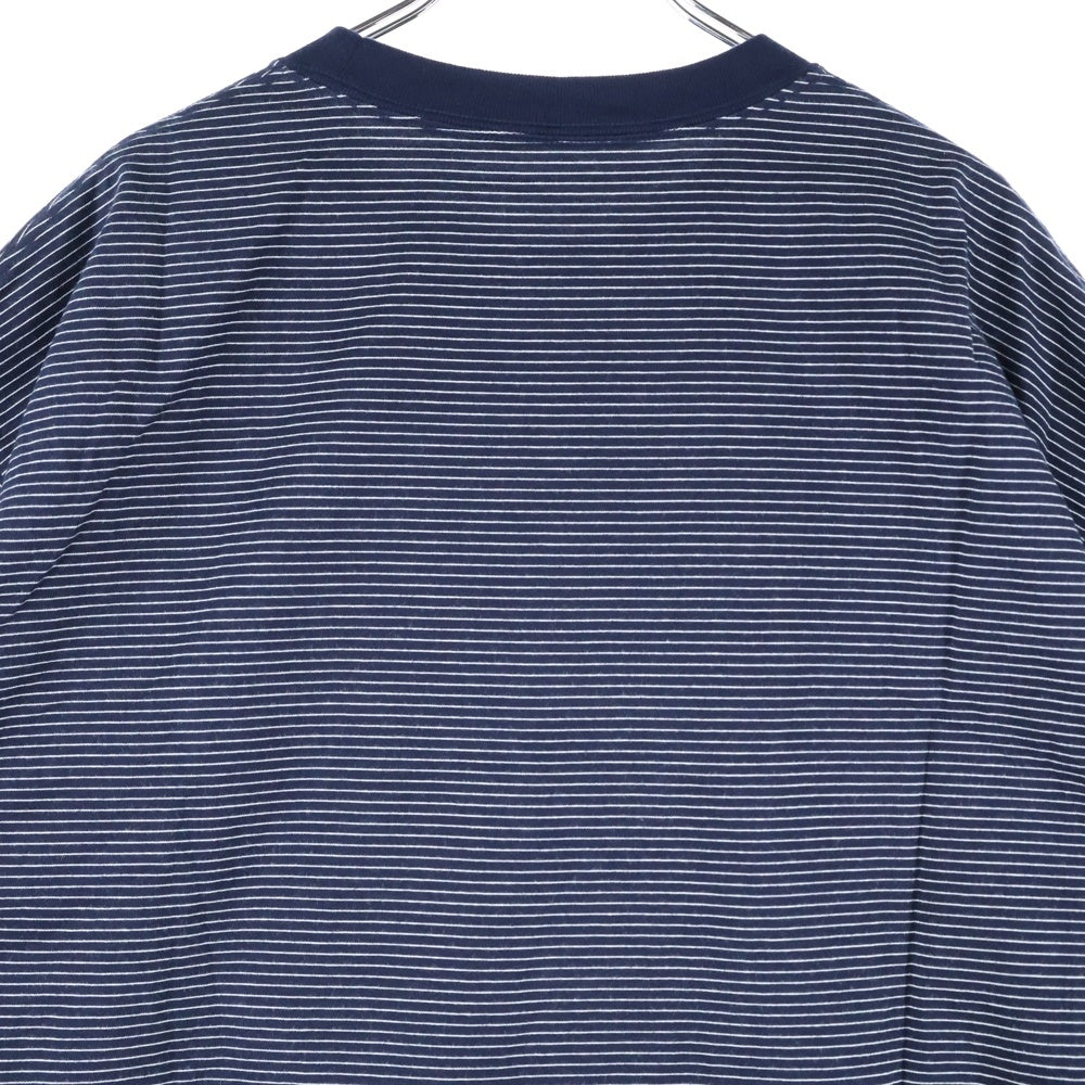 ENNOY(エンノイ) 23SS Border T-Shirt SS23BRENCT05AM ボーダー クルーネック 半袖Tシャツ カットソー ネイビー/ホワイト