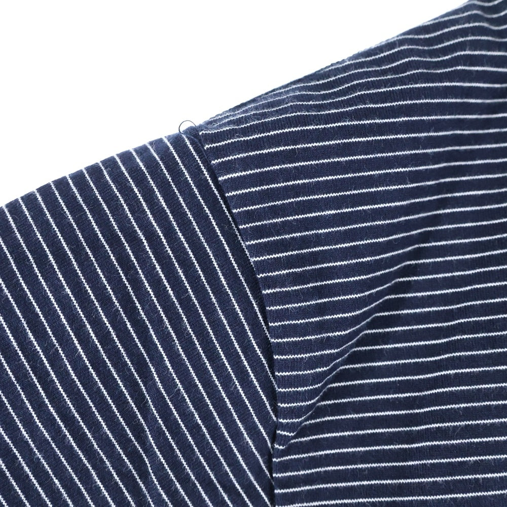 ENNOY(エンノイ) 23SS Border T-Shirt SS23BRENCT05AM ボーダー クルーネック 半袖Tシャツ カットソー ネイビー/ホワイト