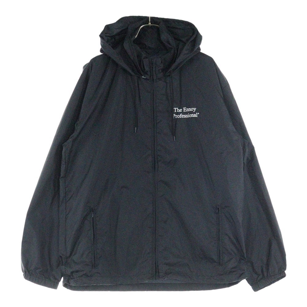 ENNOY(エンノイ) 22SS PACKABLE NYLON JACKET SS22BRENJK01 ナイロン ジップアップジャケット フーディ ブラック