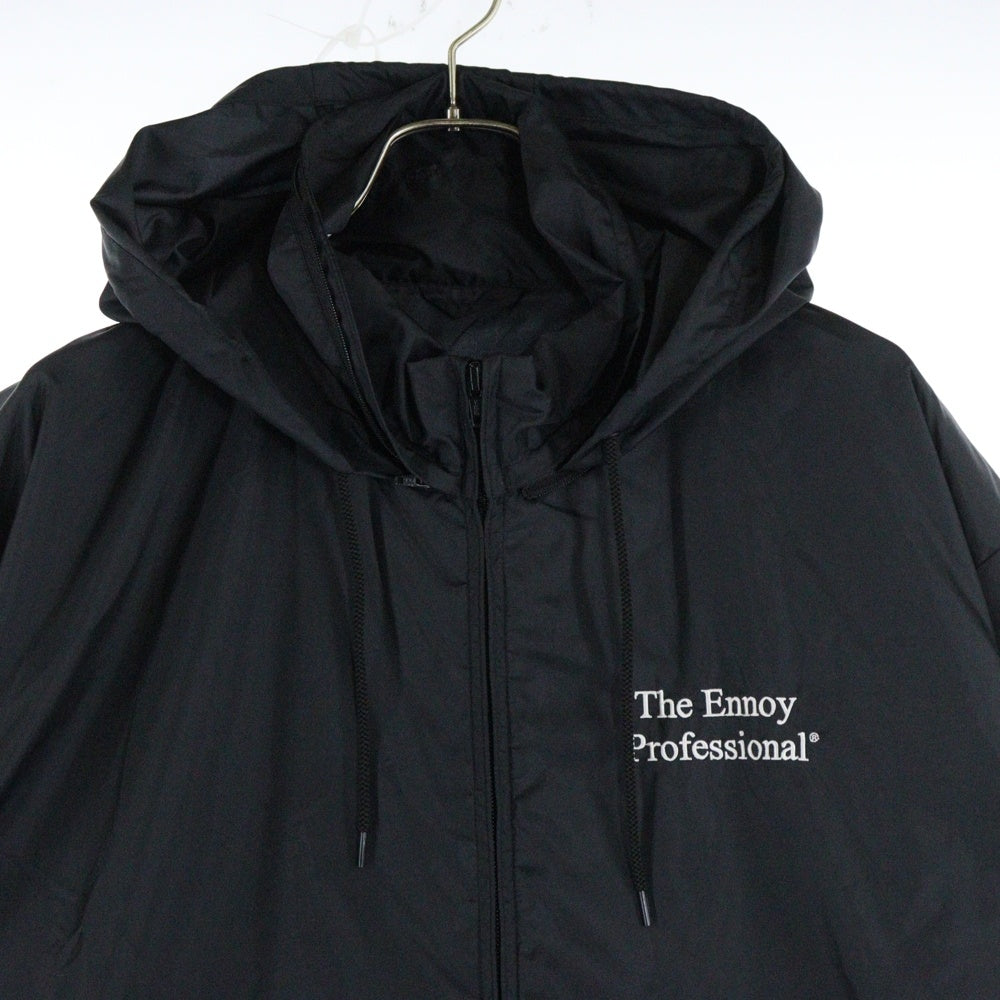 ENNOY(エンノイ) 22SS PACKABLE NYLON JACKET SS22BRENJK01 ナイロン ジップアップジャケット フーディ ブラック