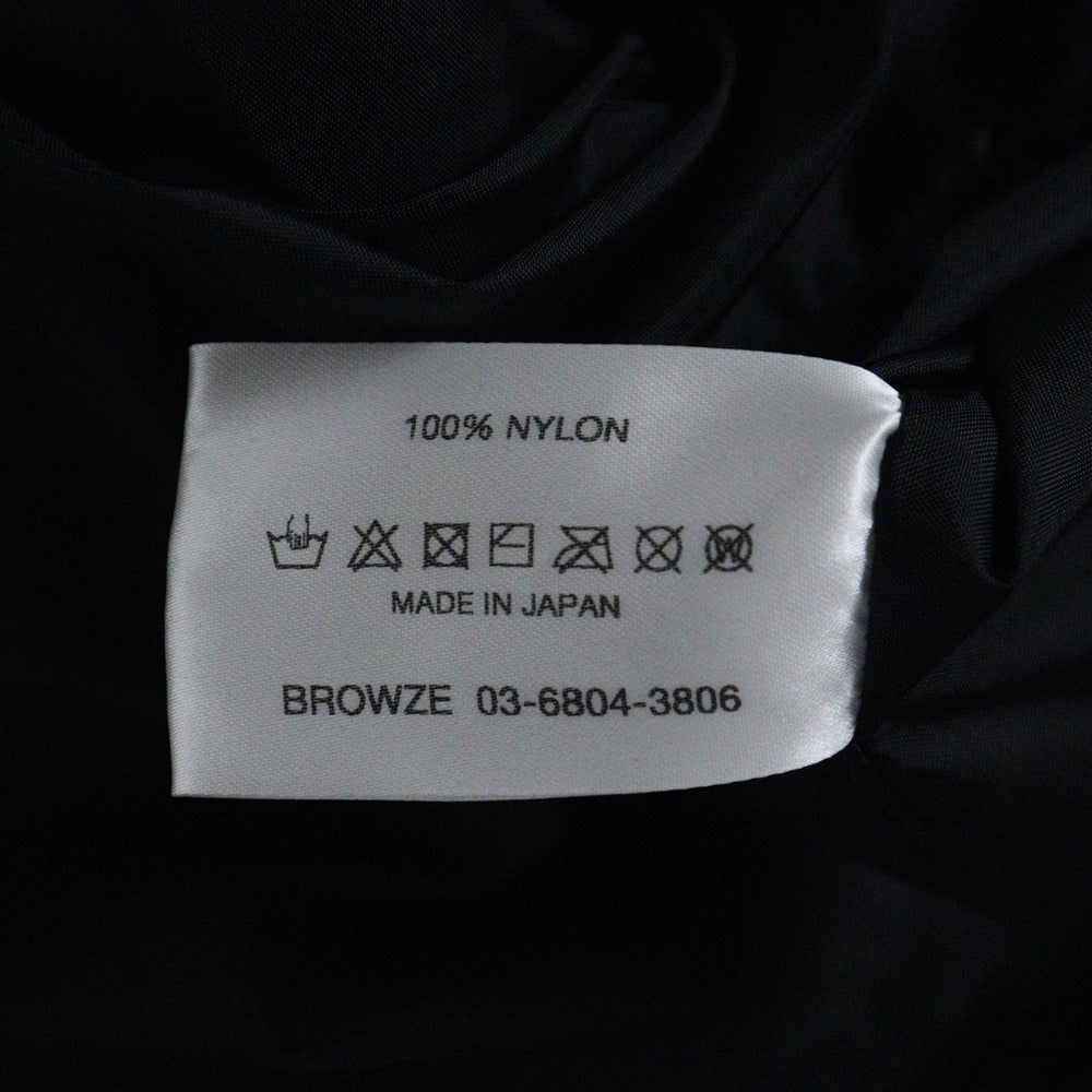 ENNOY(エンノイ) 22SS PACKABLE NYLON JACKET SS22BRENJK01 ナイロン ジップアップジャケット フーディ ブラック