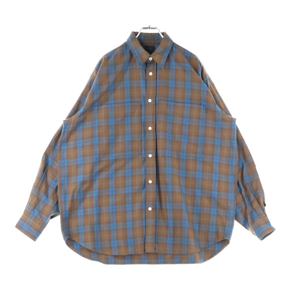 DAIWA PIER39(ダイワ ピアサーティナイン) 21AW TECH FLANNEL WORKER'S SHIRTS BE-88021W チェック 長袖 ワーカーズシャツ ブラウン/ブルー