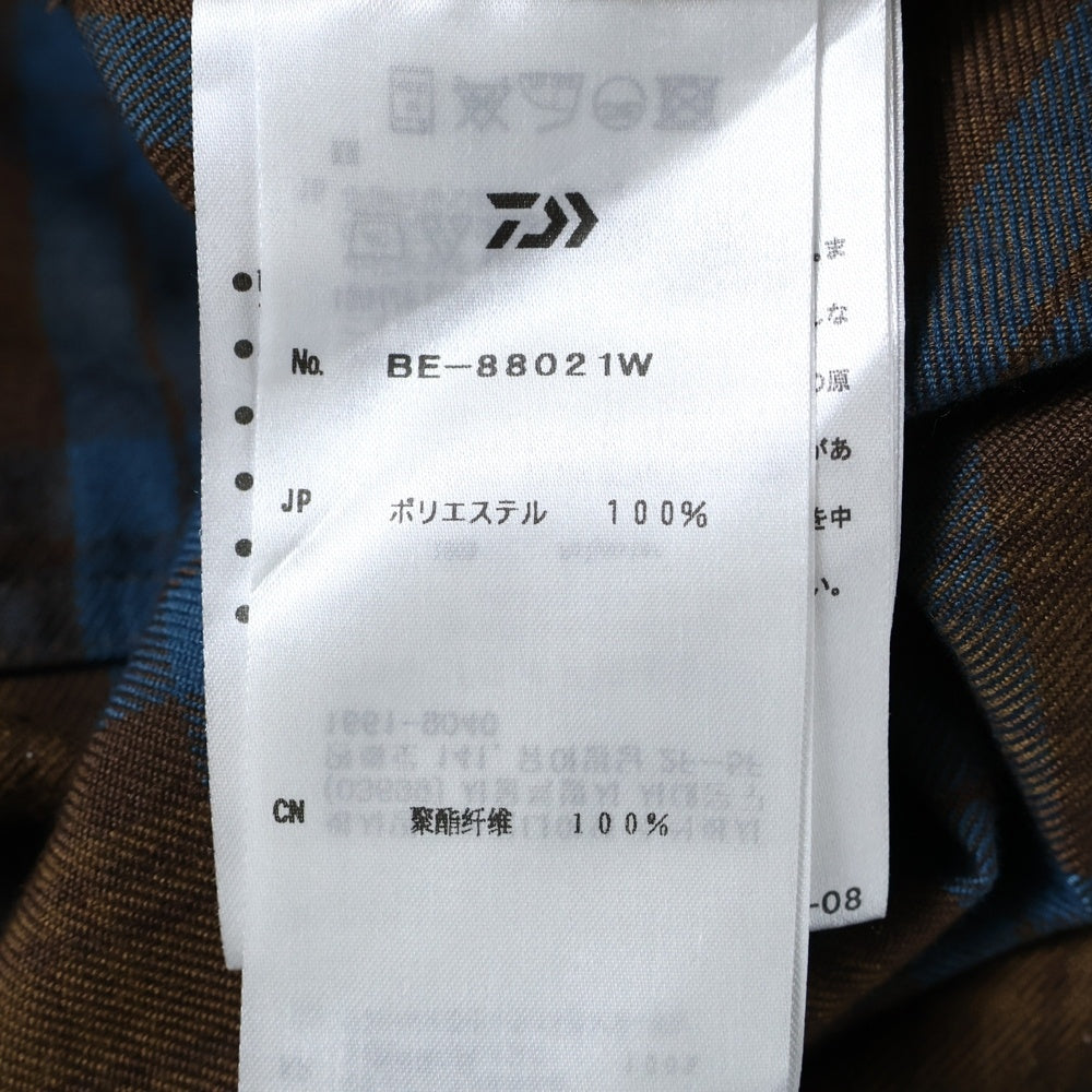 DAIWA PIER39(ダイワ ピアサーティナイン) 21AW TECH FLANNEL WORKER'S SHIRTS BE-88021W チェック 長袖 ワーカーズシャツ ブラウン/ブルー