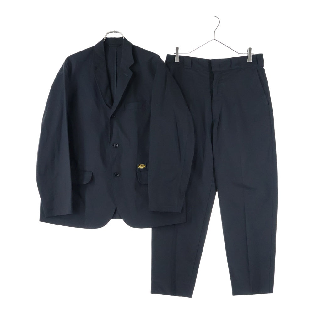 Dickies(ディッキーズ) 24SS ×TRIPSTER トリップスター ポリエステル セットアップスーツ テーラードジャケット スラックスパンツ ブラック 241M10BM01