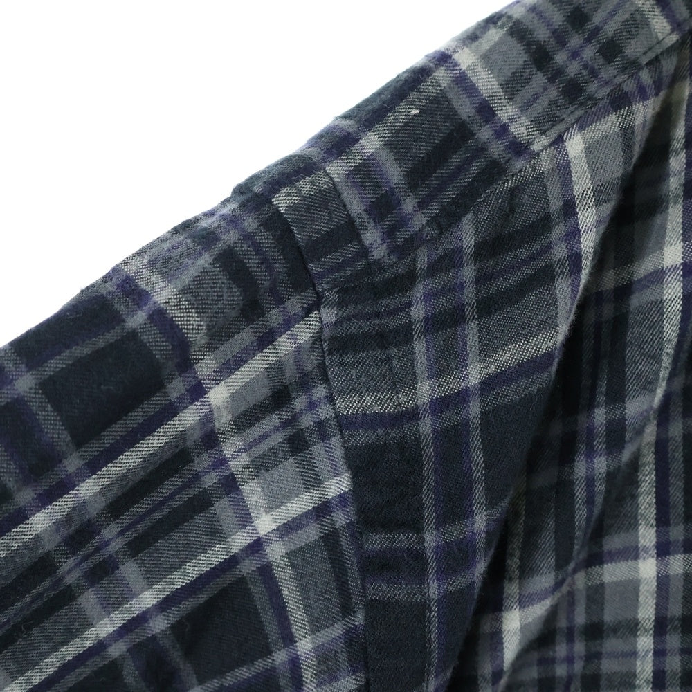 SSZ(エスエスズィー) 21AW Balloon Shirts 21F-SK020 フランネル バルーンチェック長袖シャツ ブラック/グレー