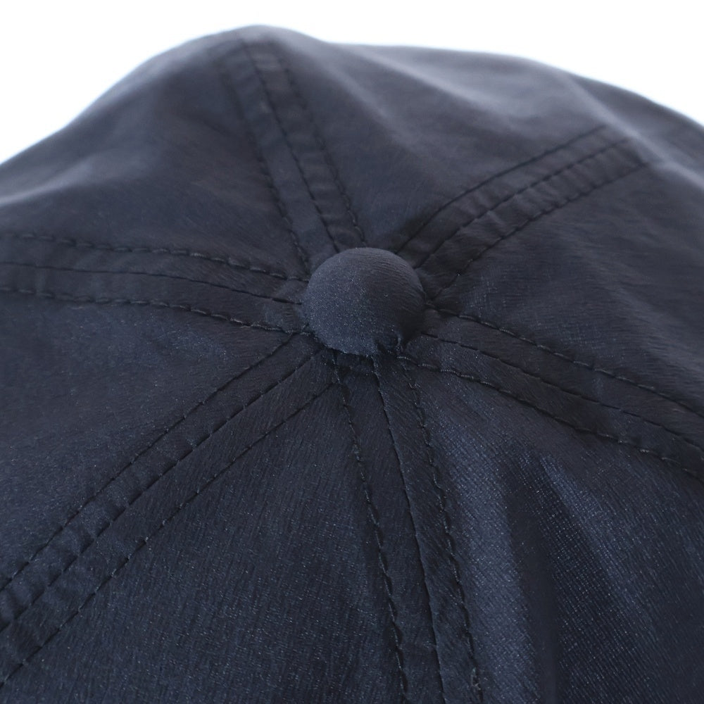 SEE SEE(シーシー) ロゴ刺繍 ナイロン ベースボールキャップ 帽子 ネイビー