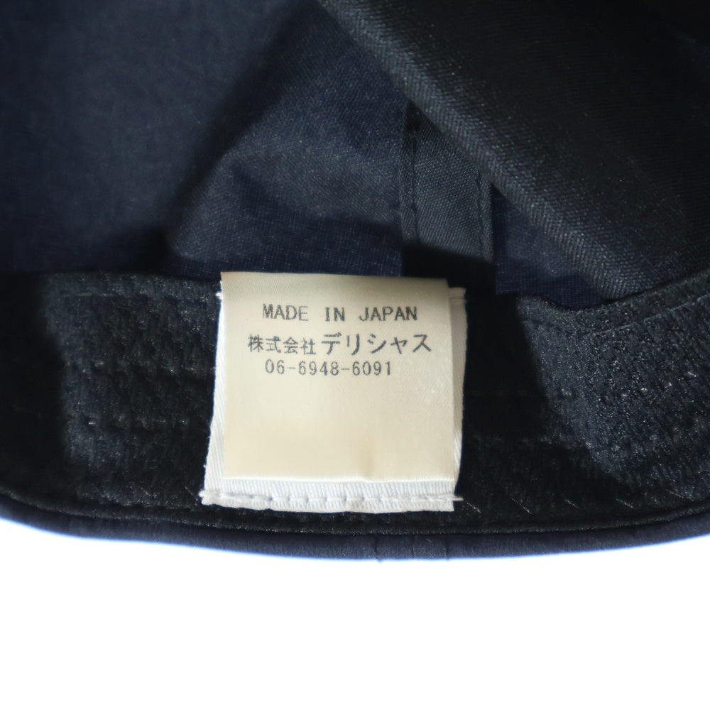 SEE SEE(シーシー) ロゴ刺繍 ナイロン ベースボールキャップ 帽子 ネイビー