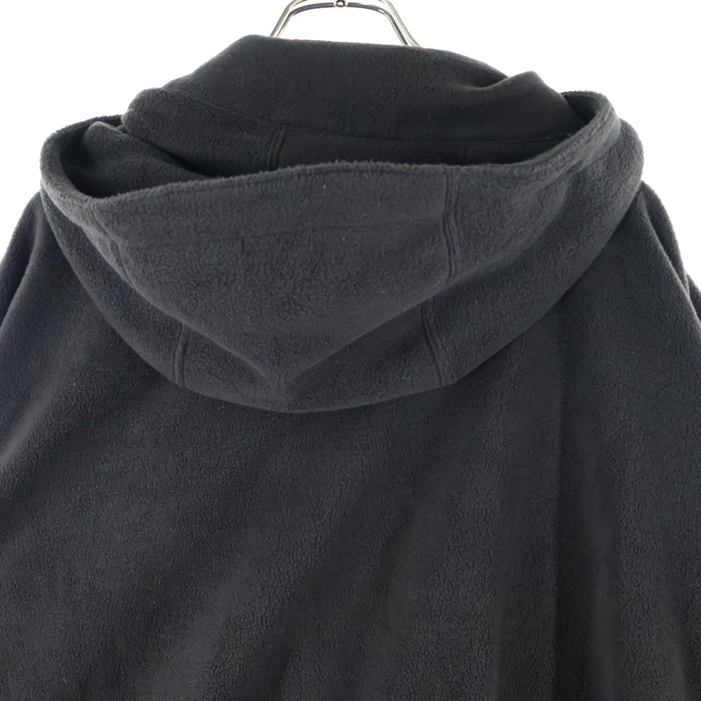 S.F.C(ストライプス フォー クリエイティ) 23AW FLEECE HOODIE JACKET SFCFW23J07 オーバーサイズ フリース プルオーバージャケット フーディ ブラック