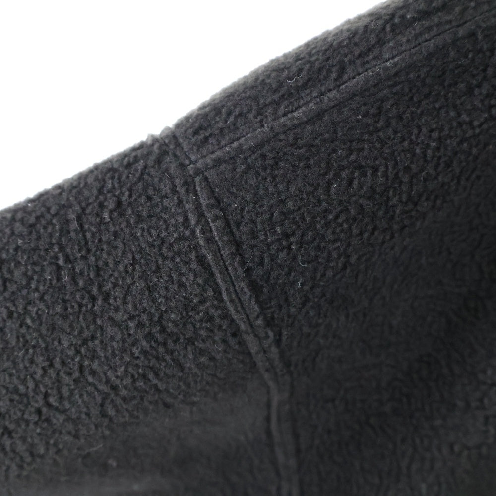 S.F.C(ストライプス フォー クリエイティ) 23AW FLEECE HOODIE JACKET SFCFW23J07 オーバーサイズ フリース プルオーバージャケット フーディ ブラック