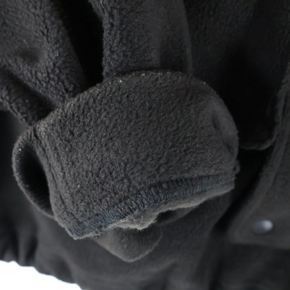 S.F.C(ストライプス フォー クリエイティ) 23AW FLEECE HOODIE JACKET SFCFW23J07 オーバーサイズ フリース プルオーバージャケット フーディ ブラック