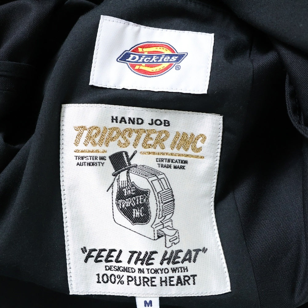 Dickies(ディッキーズ) 23SS ×TRIPSTER トリップスター ウール混 セットアップスーツ テーラードジャケット スラックスパンツ ブラック 231M10BM01