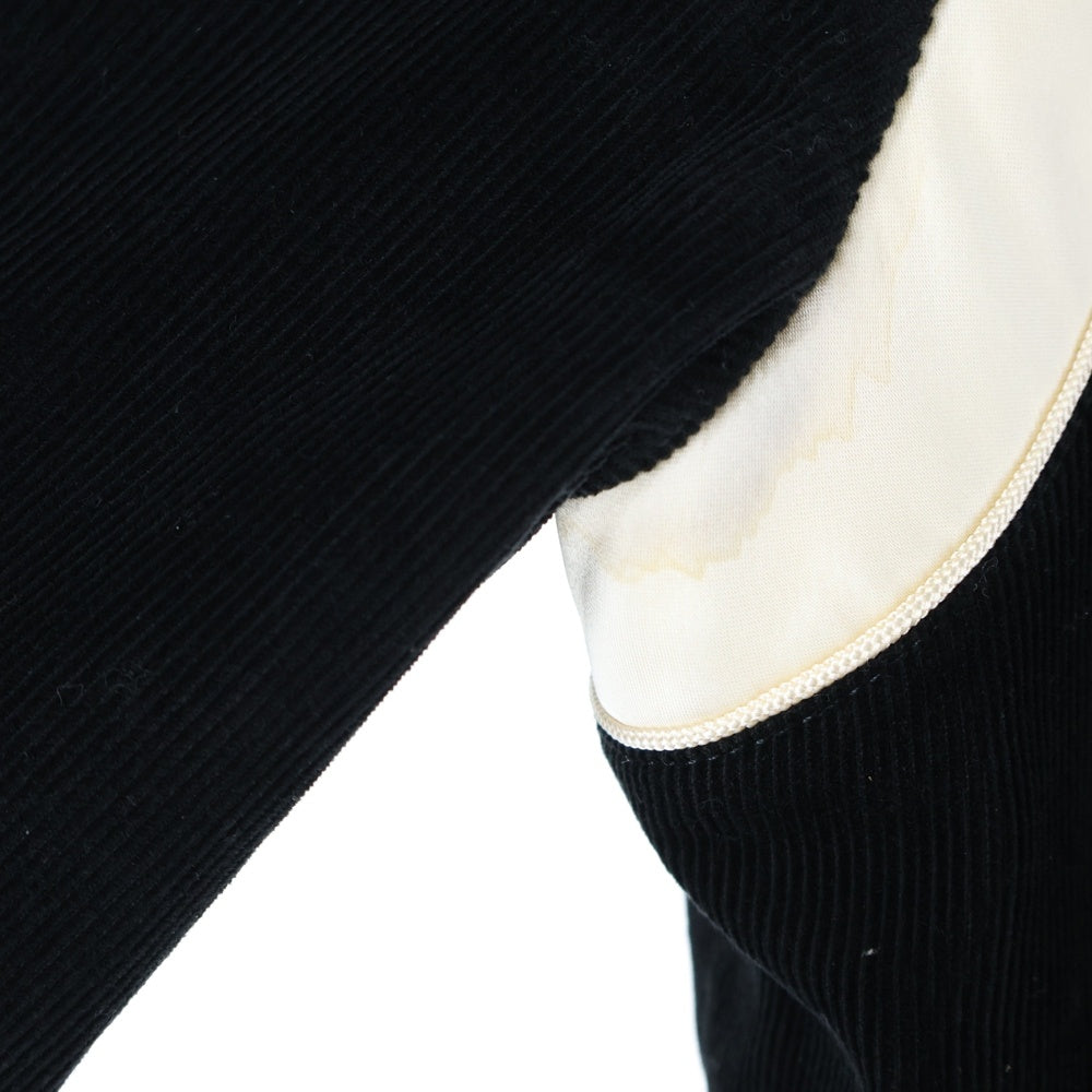 CELINE(セリーヌ) 19AW Teddy Jacket テディジャケット スタジャン サテン切替 ブラック 2V191824D