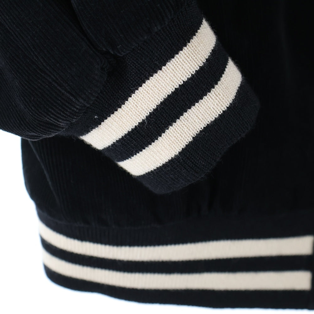 CELINE(セリーヌ) 19AW Teddy Jacket テディジャケット スタジャン サテン切替 ブラック 2V191824D