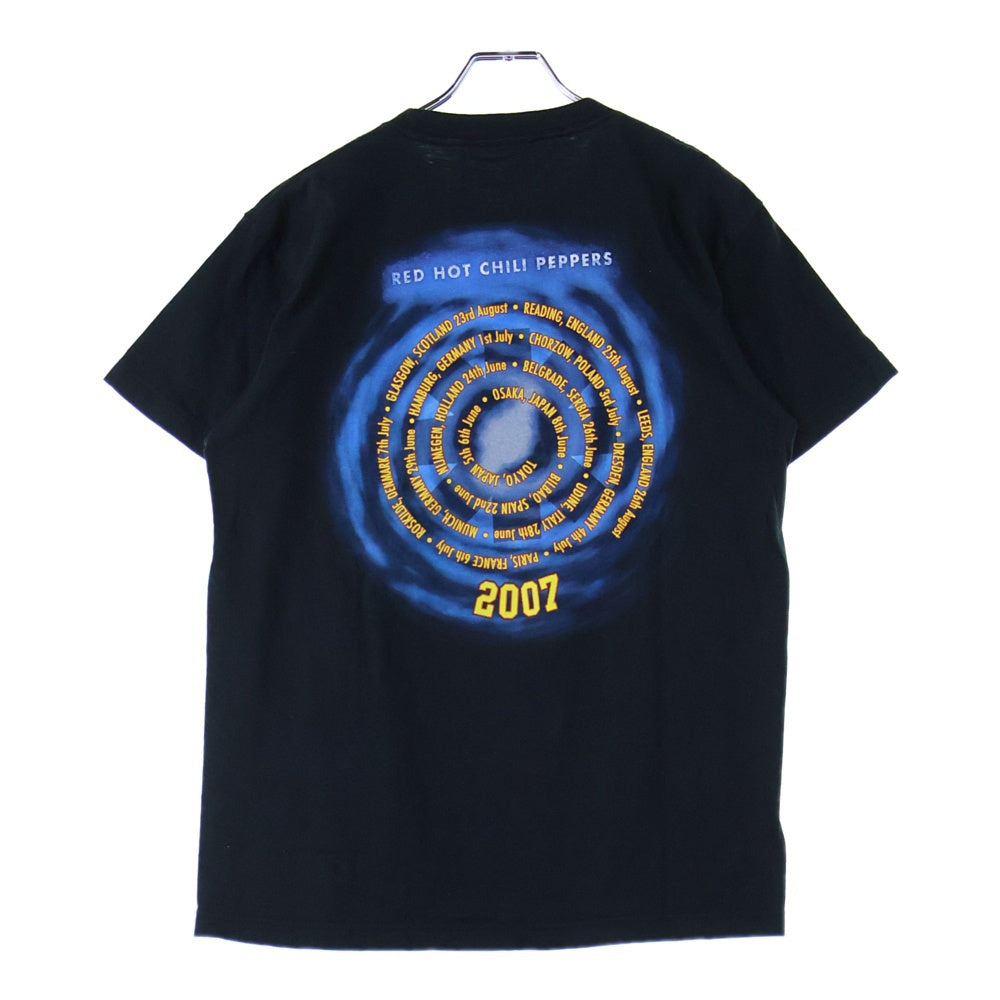 VINTAGE(ヴィンテージ) 00s RED HOT CHILI PEPPERS STADIUM ARCADIUM 2007 レッドホットチリペッパーズ 半袖Tシャツ カットソー ブラック