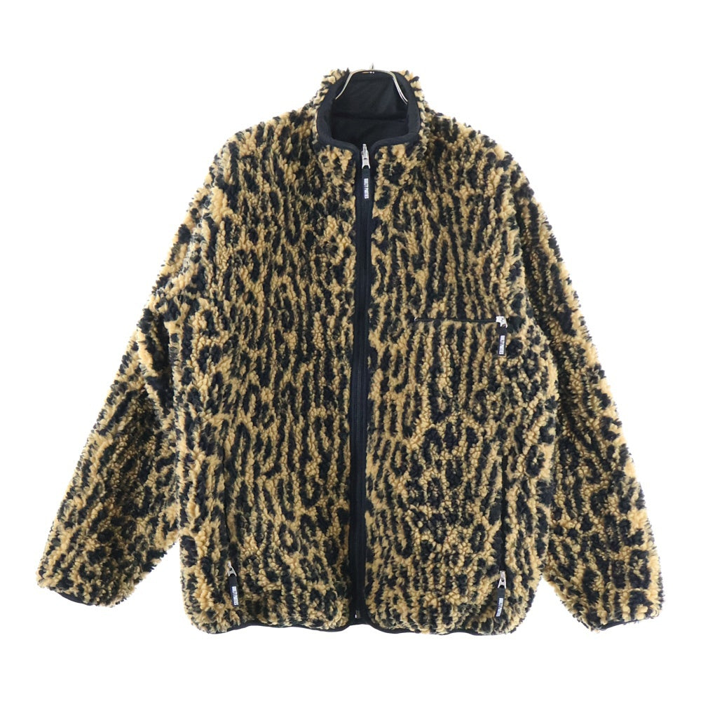 WACKO MARIA(ワコマリア) REVERSIBLE LEOPARD BOA FLEECE JACKET 23FW-WMO-OD06 レオパード リバーシブル フリースジャケット ブラウン/ブラック