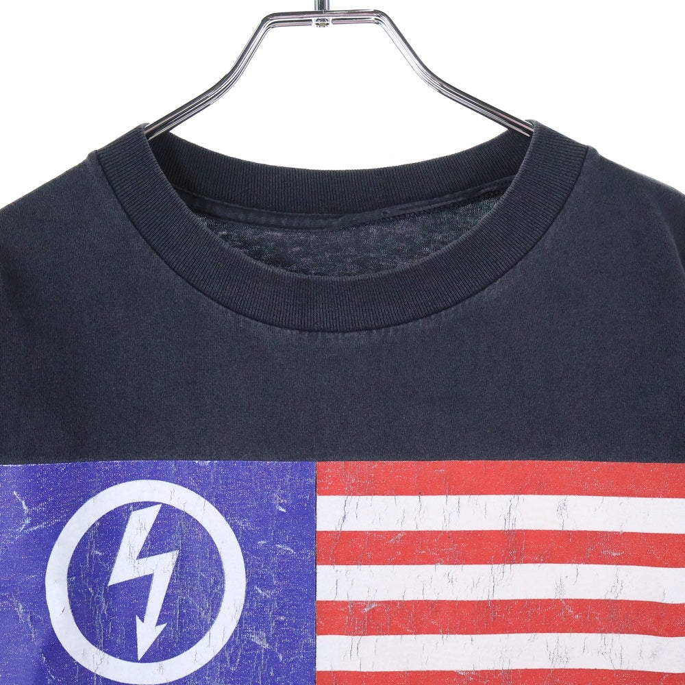 VINTAGE(ヴィンテージ) 90S Marilyn Manson AMERICAN FLAG 星条旗 Tシャツ ブラック