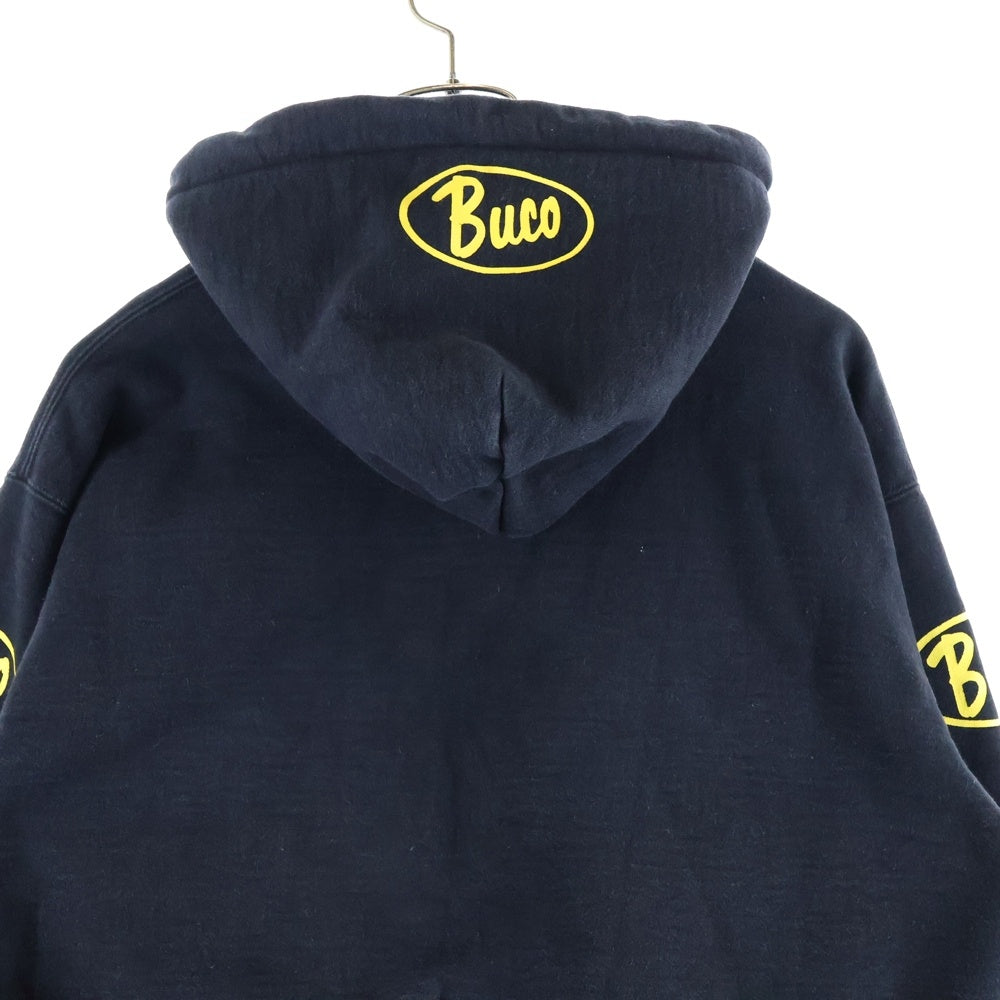 THE REAL McCOY'S(ザリアルマッコイ) BUCO P/O SWEATSHIRT / FLAME ファイヤーパターン パーカー ブラック BC20102