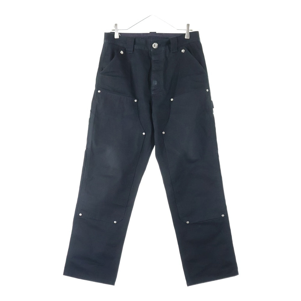 CHROME HEARTS(クロムハーツ) CARPENTER CNVS BLK カーペンター キャンバスダブルニーロングパンツ ブラック