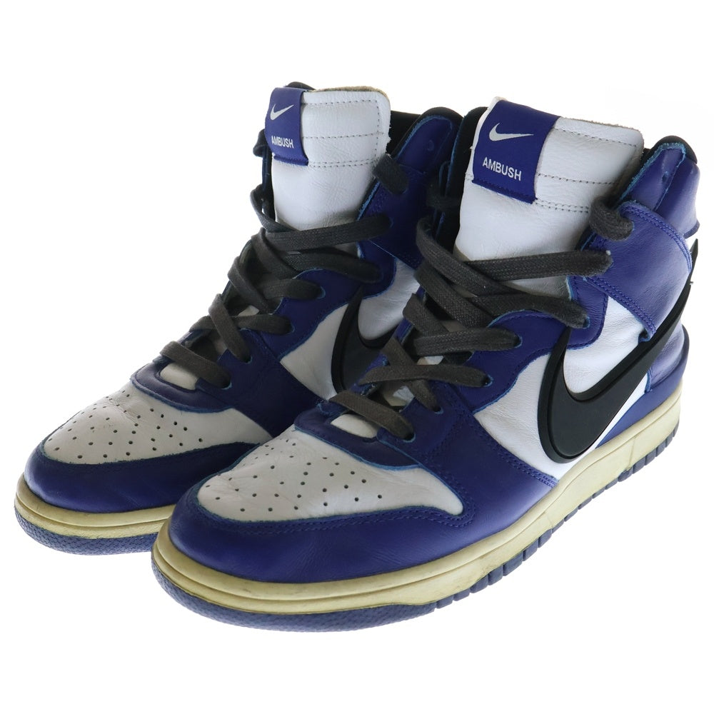 NIKE(ナイキ) ×AMBUSH DUNK HIGH DEEP ROYAL CU7544-400 ×アンブッシュ ダンク ディープロイアル ハイカットスニーカー ホワイト/ブルー US9/27.0cm