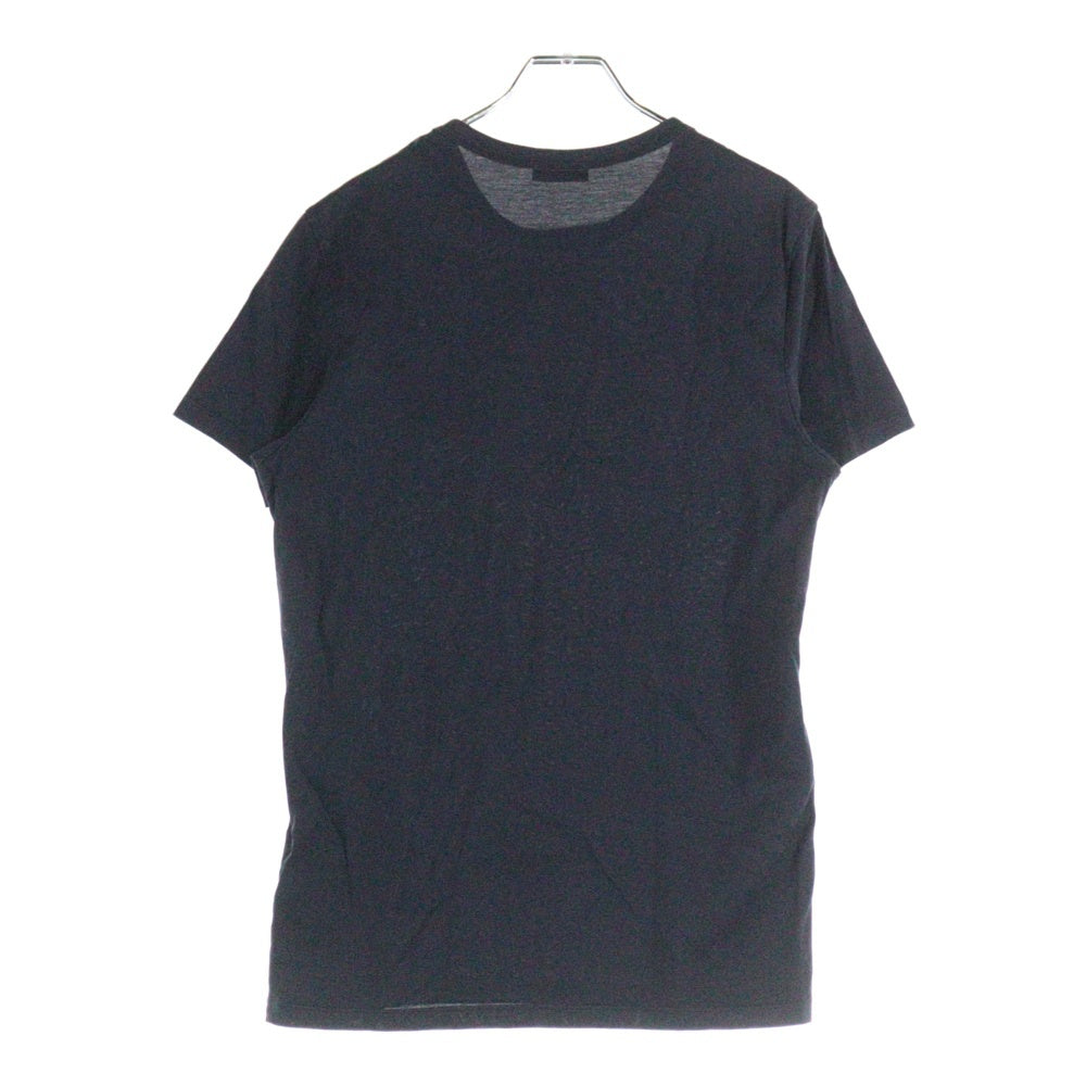 MONCLER(モンクレール) 19AW MAGLIA T-SHIRT フロントロゴ刺繍パッチ クルーネック 半袖Tシャツ カットソー ネイビー E20918032500 8390Y
