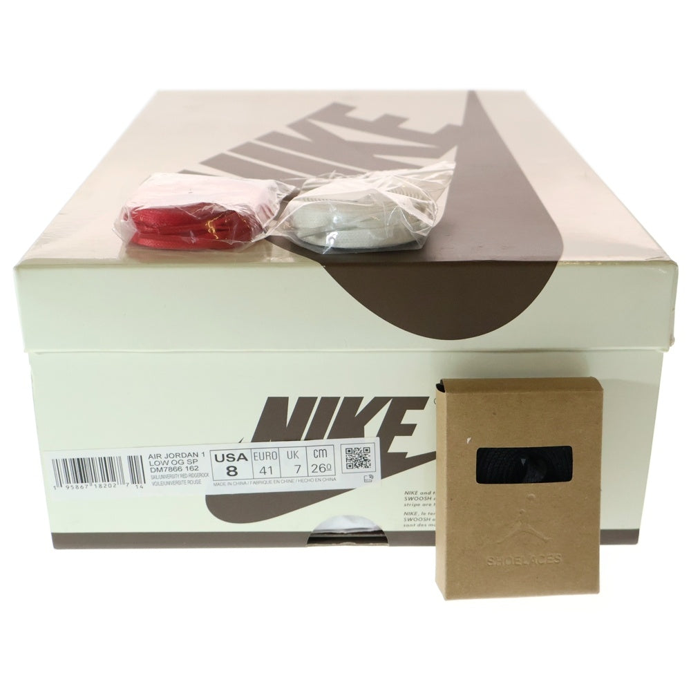 NIKE(ナイキ) ×TRAVIS SCOTT AIR JORDAN 1 LOW OG REVERSE MOCHA DM7866-162 トラヴィススコット エアジョーダン1 ローカットスニーカー リバースモカ ブラウン US8/26.0cm