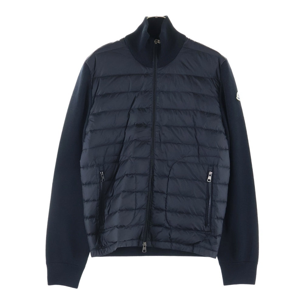 MONCLER(モンクレール) CARDIGAN TRICOT F20919B50700 ニット切替 カーディガン ダウンジャケット ブラック