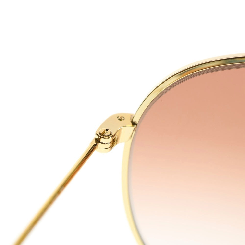 CELINE(セリーヌ) metal frame 02 メタルフレーム ティアドロップ サングラス ミネラルグラスレンズ ゴールド/ブラウン CL400620