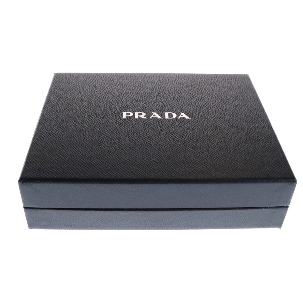 PRADA(プラダ) NYLON POACH リナイロントライアングルプレートドローストリングス ミニポーチ スマホケース グレー2ZT037