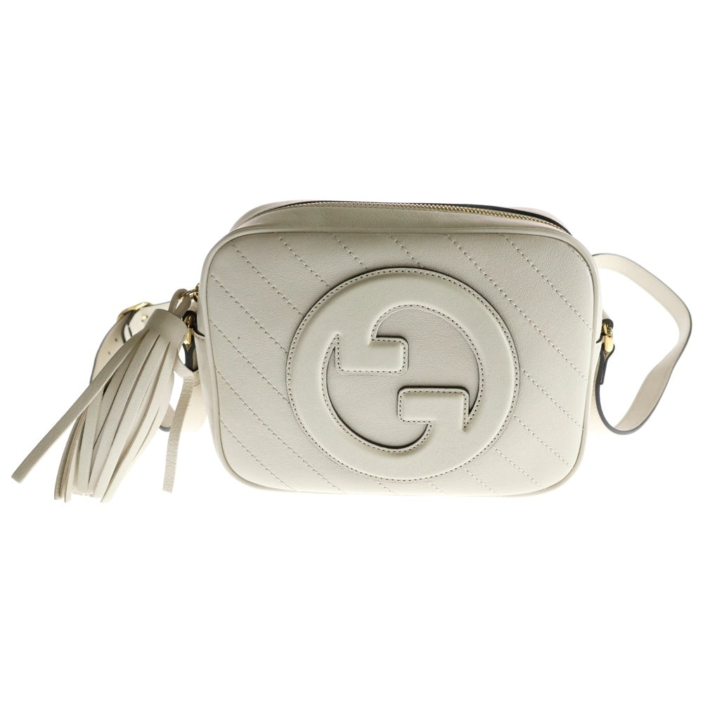 GUCCI(グッチ) BLONDIE ブロンディ レザー スモール ショルダー カメラバッグ ホワイト 742360
