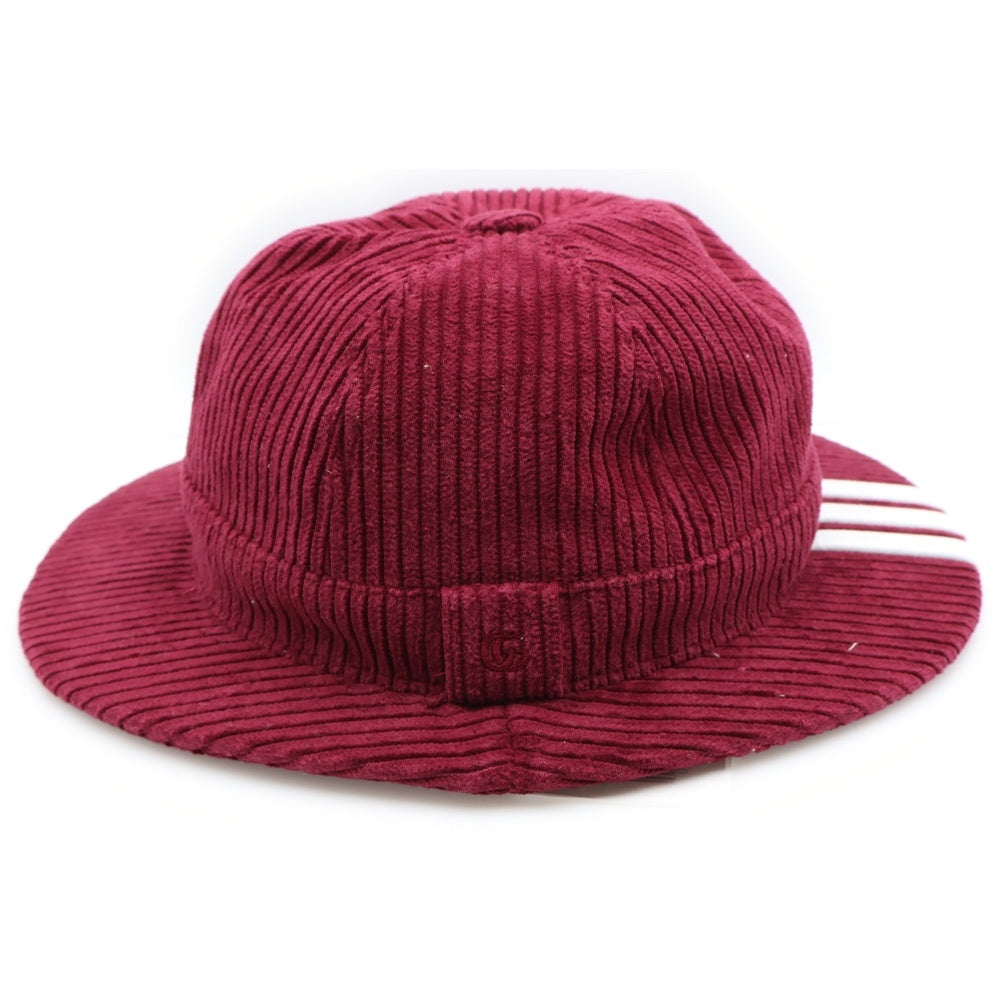 GUCCI(グッチ) ×adidas HAT M GOLF FOLDING ハット コーデュロイ ボルドー 717301 4HAS2 6662
