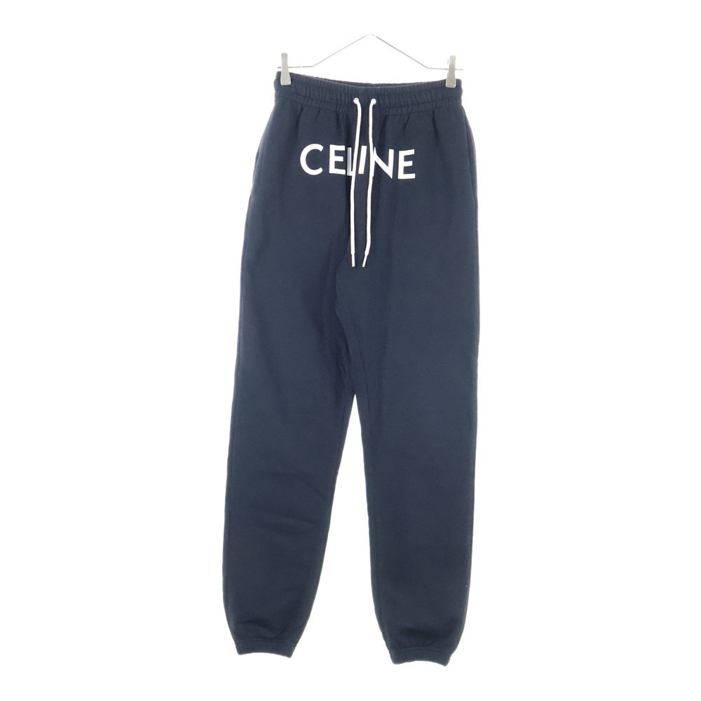 CELINE(セリーヌ) 22SS フロントロゴプリント スウェット ジョガーパンツ ブラック 2Z056670Q