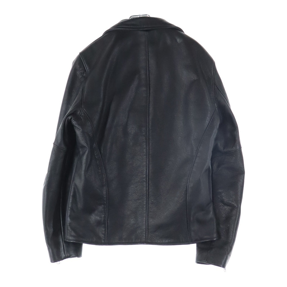 VANSON(バンソン) 16AW ×Ron Herman ロンハーマン 裏ボア レザー ダブルライダースジャケット ブラック
