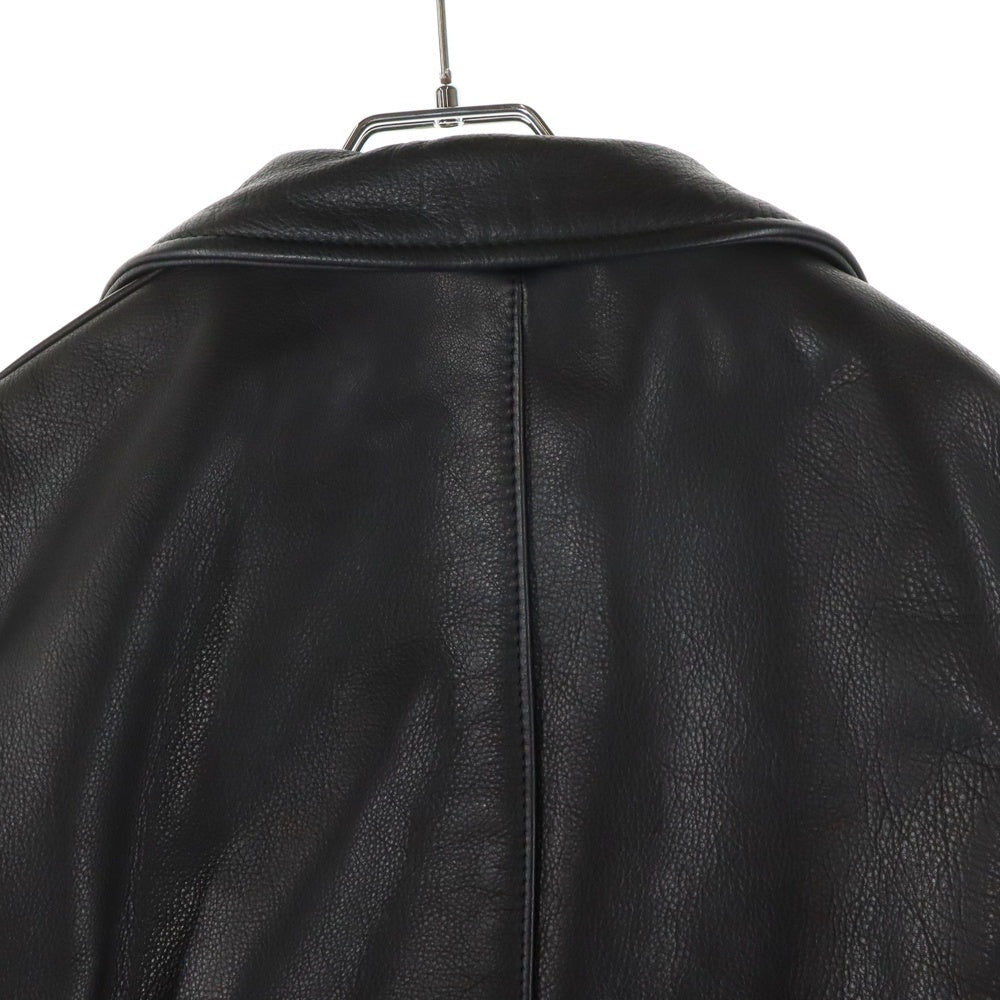 VANSON(バンソン) 16AW ×Ron Herman ロンハーマン 裏ボア レザー ダブルライダースジャケット ブラック