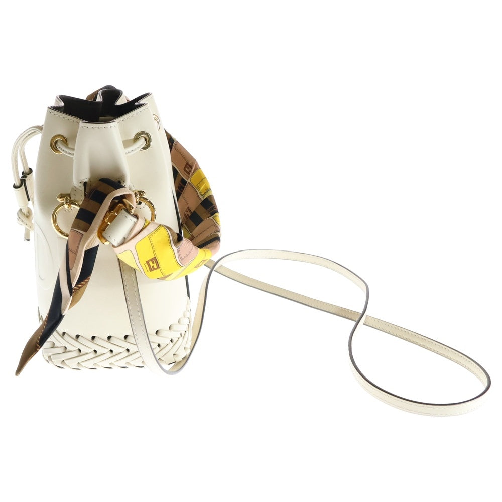 FENDI(フェンディ) モントレゾール スモール2WAYレザーショルダーバッグ 8BS010 AGV0 219 0241 ホワイト