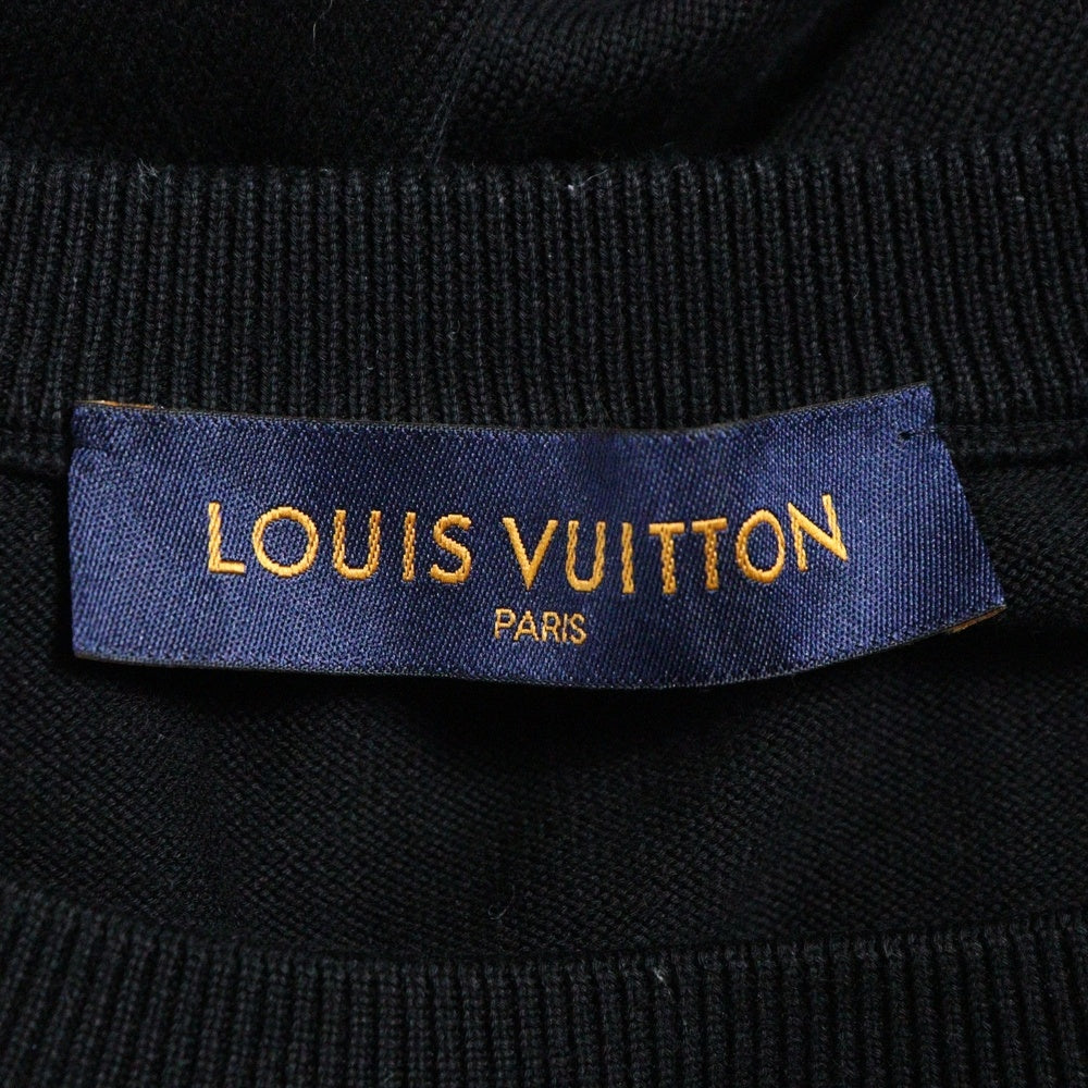 LOUIS VUITTON(ルイヴィトン) ダミエストライプ ジャカード半袖Tシャツ RM211 ZLW HKN86W ブラック