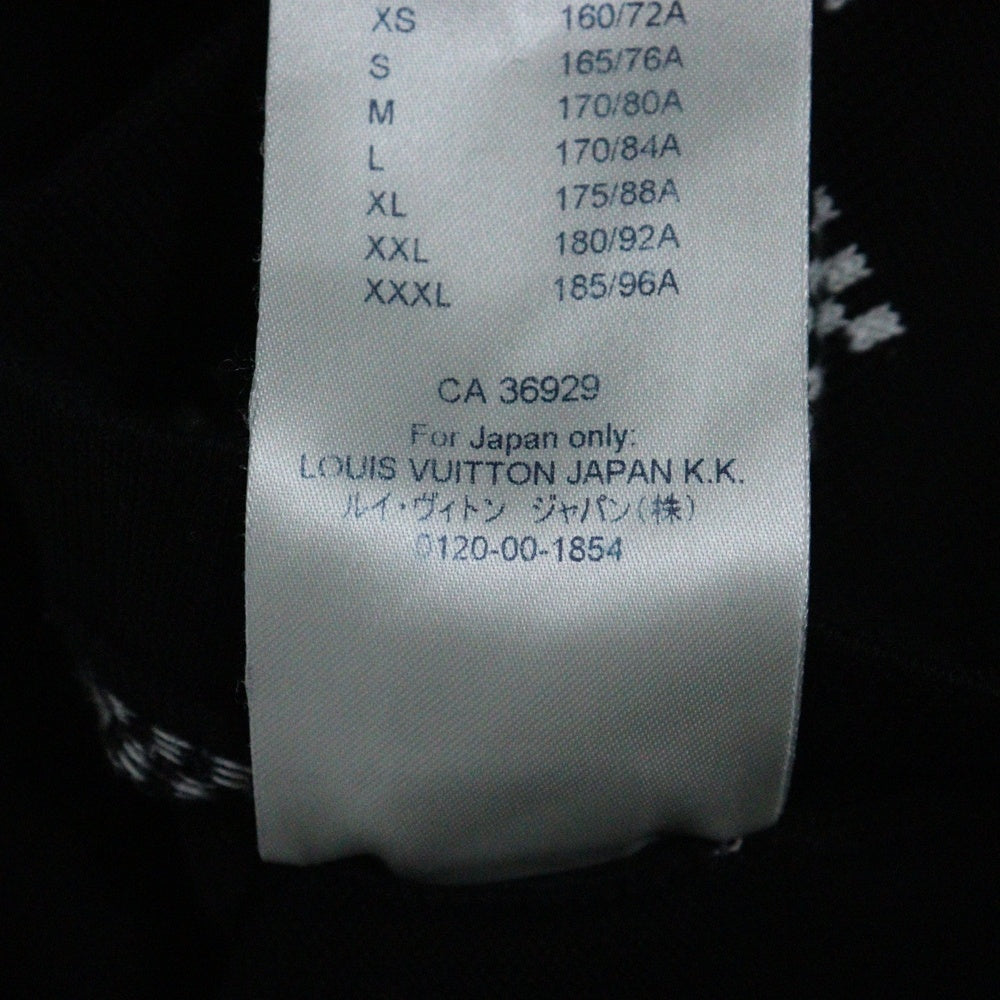 LOUIS VUITTON(ルイヴィトン) ダミエストライプ ジャカード半袖Tシャツ RM211 ZLW HKN86W ブラック
