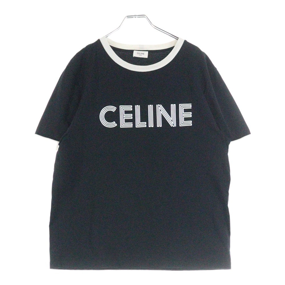 CELINE(セリーヌ) 23AW フロントロゴプリントルーズ半袖Tシャツ 2X49I671Q ブラック