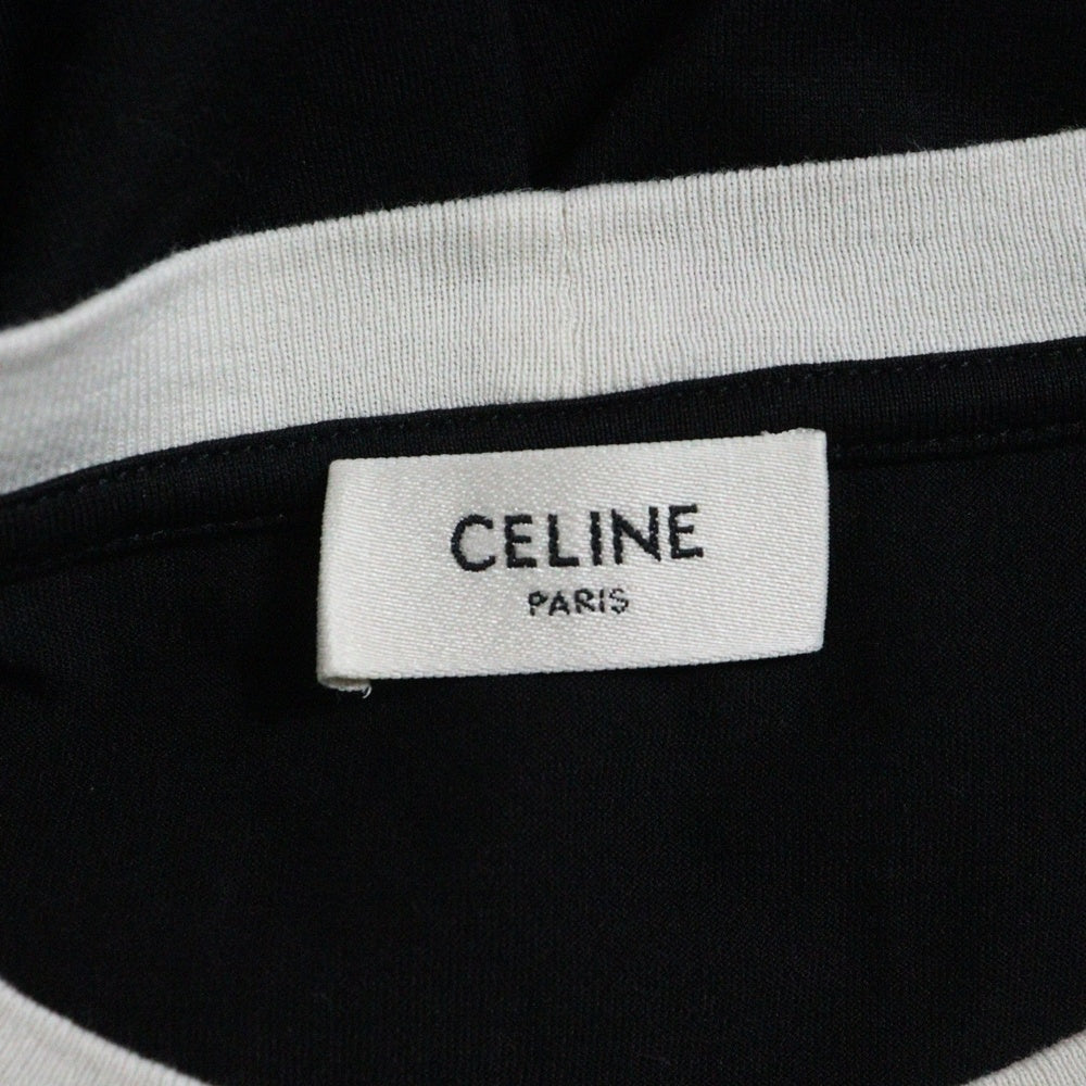 CELINE(セリーヌ) 23AW フロントロゴプリントルーズ半袖Tシャツ 2X49I671Q ブラック