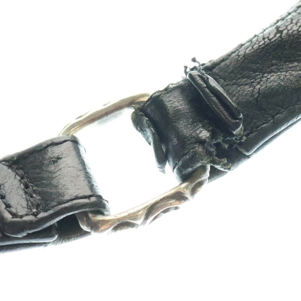 CHROME HEARTS(クロムハーツ) F-SLINGER Fスリンガー フラップクロスボールボタン レザーショルダーバッグ ブラック