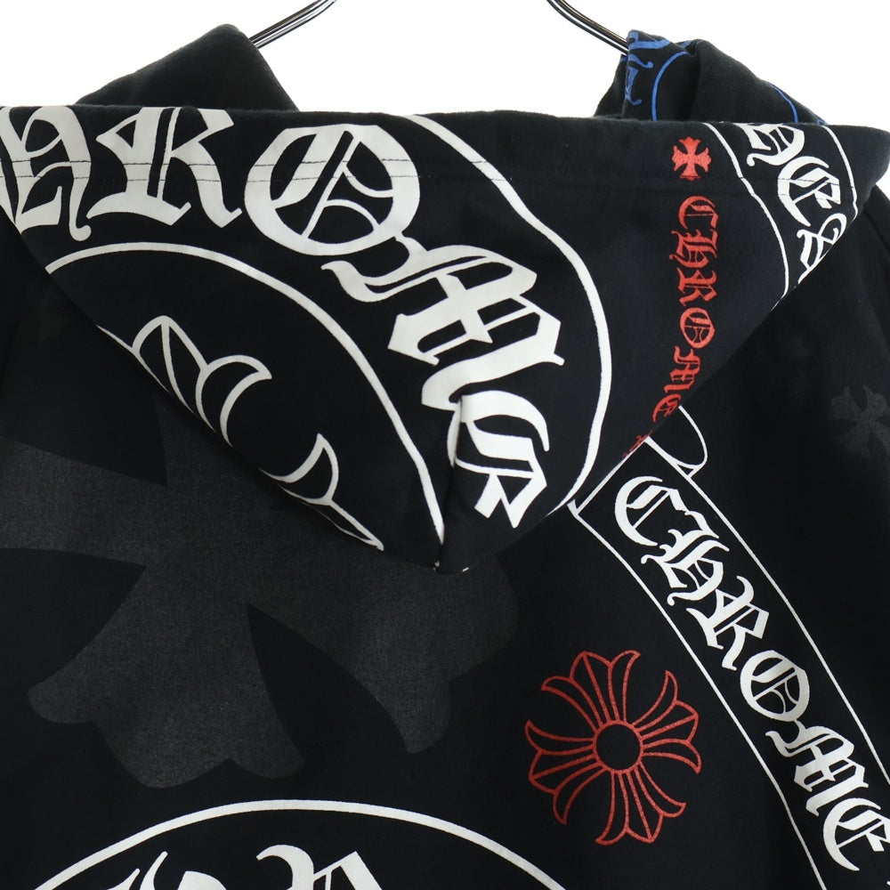 CHROME HEARTS(クロムハーツ) STENCIL HOODIE ステンシルプリント プルオーバーパーカー フーディー ブラック