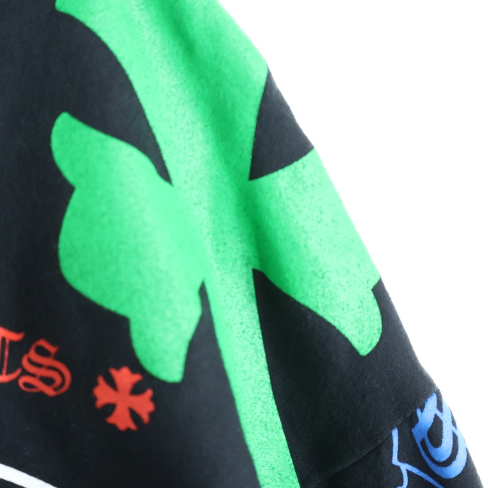 CHROME HEARTS(クロムハーツ) STENCIL HOODIE ステンシルプリント プルオーバーパーカー フーディー ブラック